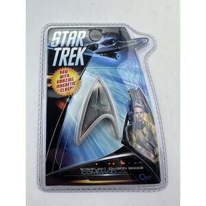 Star Trek Pin Combadge Com Badge Starfleet Division Badge Command New Shipping